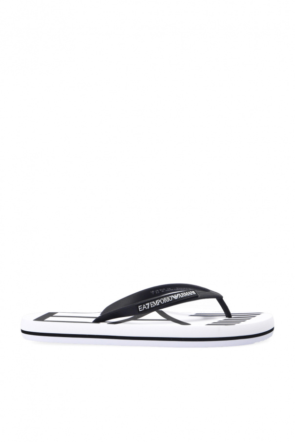 Armani wedge flip flops best sale